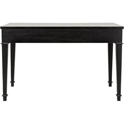 Curba Curved Desk With Drawers-Home Office Desks-Noir-LOOMLAN