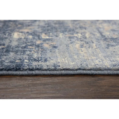 Curn Floral Blue Large Area Rugs For Living Room - LOOMLAN - LOOMLAN - Area Rugs