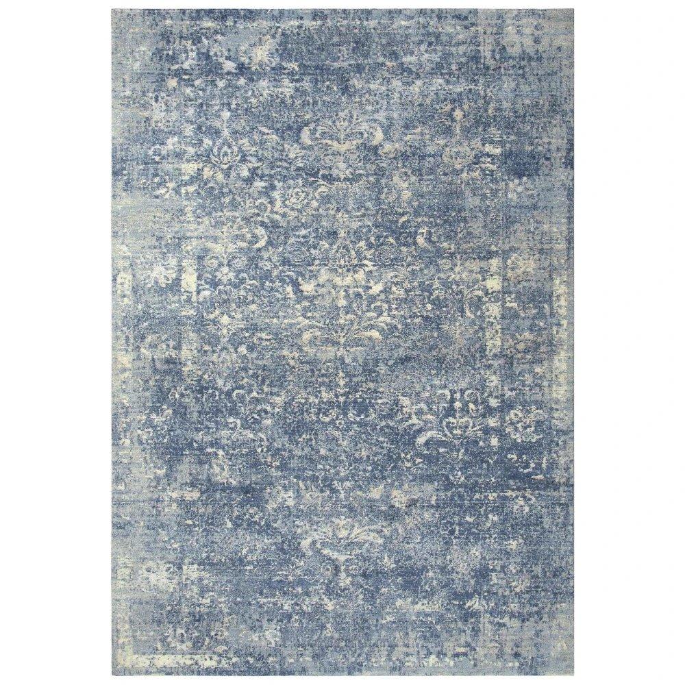 Curn Floral Blue Large Area Rugs For Living Room - LOOMLAN - LOOMLAN - Area Rugs