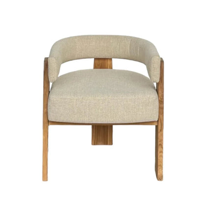 Curve Three Leg Design Wooden Dining Chair - LOOMLAN - Artesia - Dining Chairs