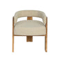 Curve Three Leg Design Wooden Dining Chair - LOOMLAN - Artesia - Dining Chairs