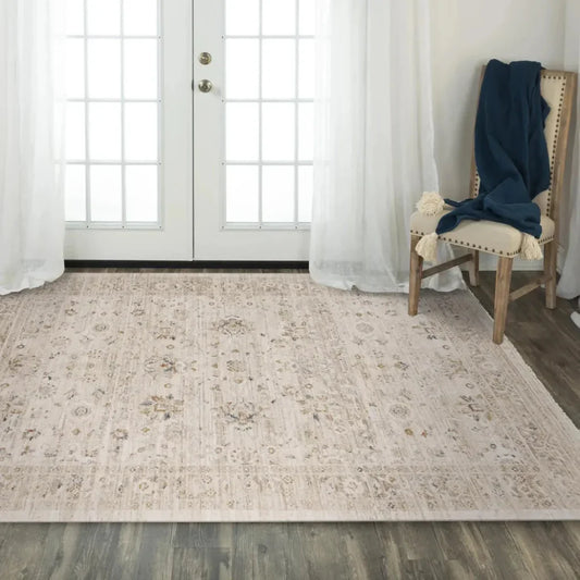 Cutt Floral Natural Area Rugs For Living Room - LOOMLAN - LOOMLAN - Area Rugs
