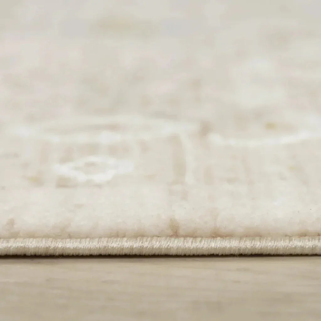 Cutt Floral Natural Area Rugs For Living Room - LOOMLAN - LOOMLAN - Area Rugs