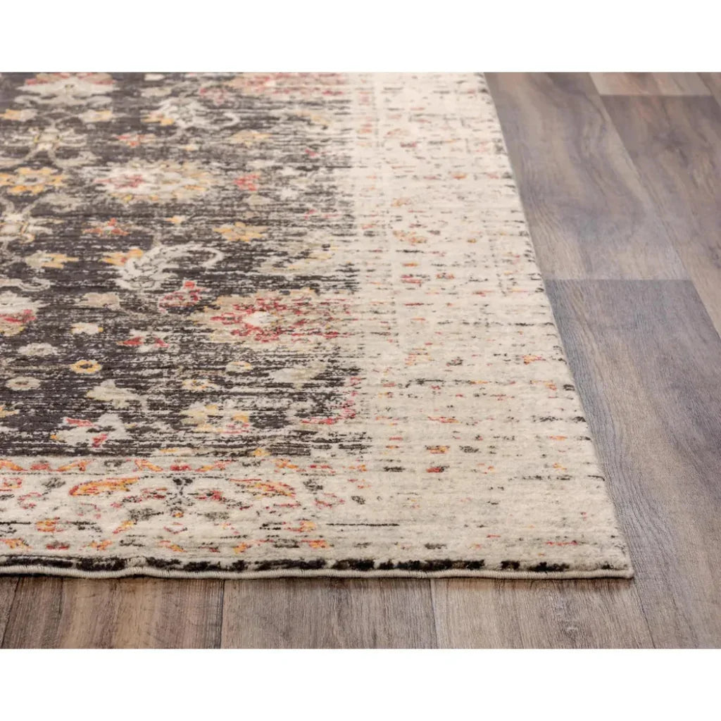 Cuyo Floral Brown/ Beige Large Area Rugs - LOOMLAN - LOOMLAN - Area Rugs
