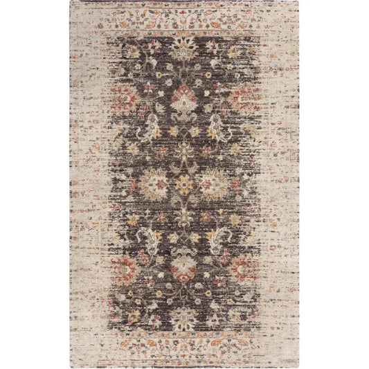 Cuyo Floral Brown/ Beige Large Area Rugs - LOOMLAN - LOOMLAN - Area Rugs