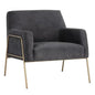 Cybil Leather Lounge Chair - LOOMLAN - SUNPAN - Accent Chairs