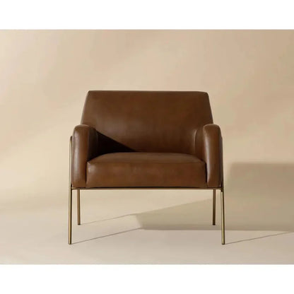 Cybil Leather Lounge Chair - LOOMLAN - SUNPAN - Accent Chairs