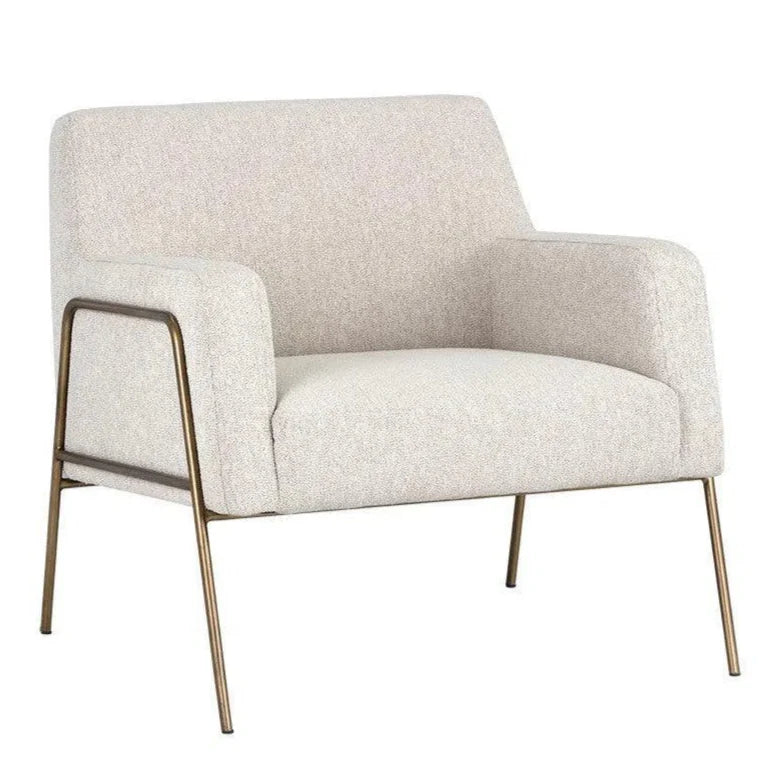 Cybil Leather Lounge Chair - LOOMLAN - SUNPAN - Accent Chairs