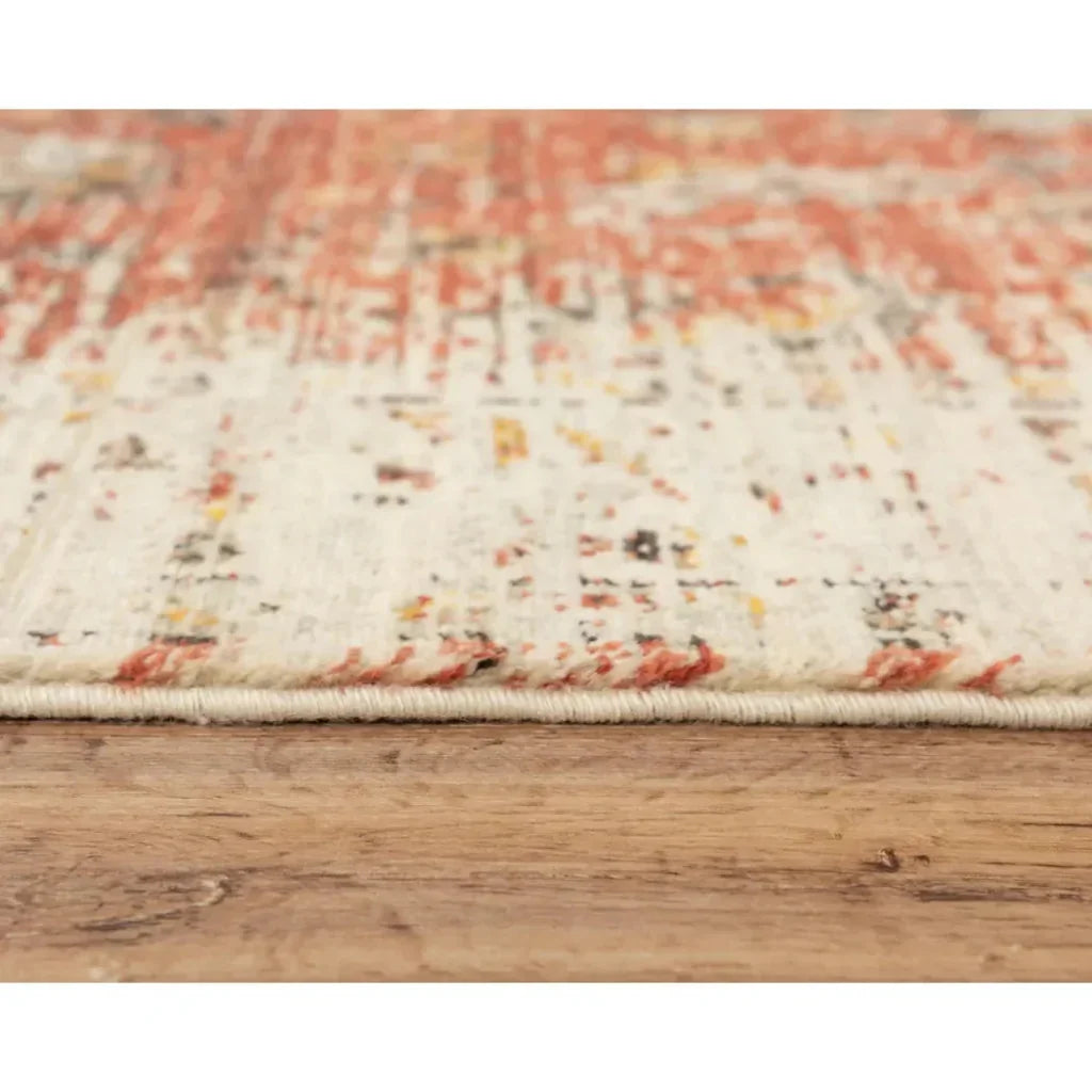 Cybo Floral Red/ Beige Large Area Rugs For Living Room - LOOMLAN - LOOMLAN - Area Rugs