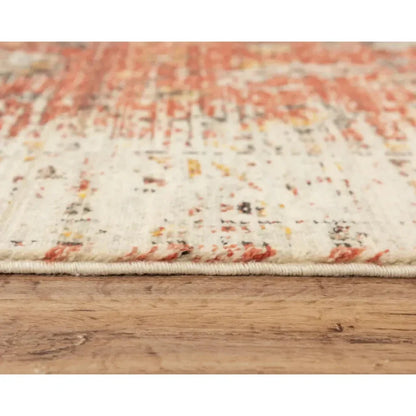 Cybo Floral Red/ Beige Large Area Rugs For Living Room - LOOMLAN - LOOMLAN - Area Rugs