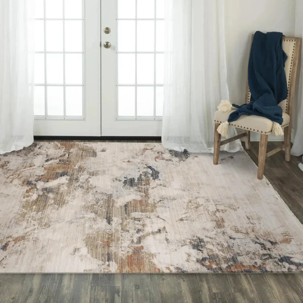 Cyke Abstract Natural Area Rugs For Living Room - LOOMLAN - LOOMLAN - Area Rugs