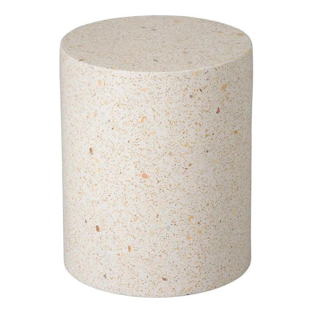 Cylinder 18 in.Terrazzo Garden Stool-Garden Stools-Emissary-LOOMLAN