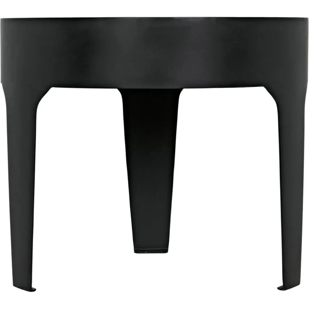 Cylinder Marble Round Side Table