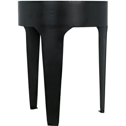 Cylinder Marble Round Side Table