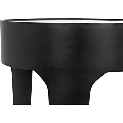 Cylinder Marble Round Side Table