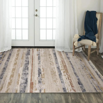 Cyne Stripe Natural Area Rugs For Living Room - LOOMLAN - LOOMLAN - Area Rugs
