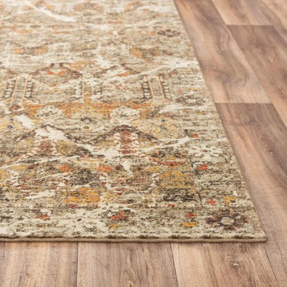 Cyng Geometric Brown/ Beige Large Area Rugs - LOOMLAN - LOOMLAN - Area Rugs