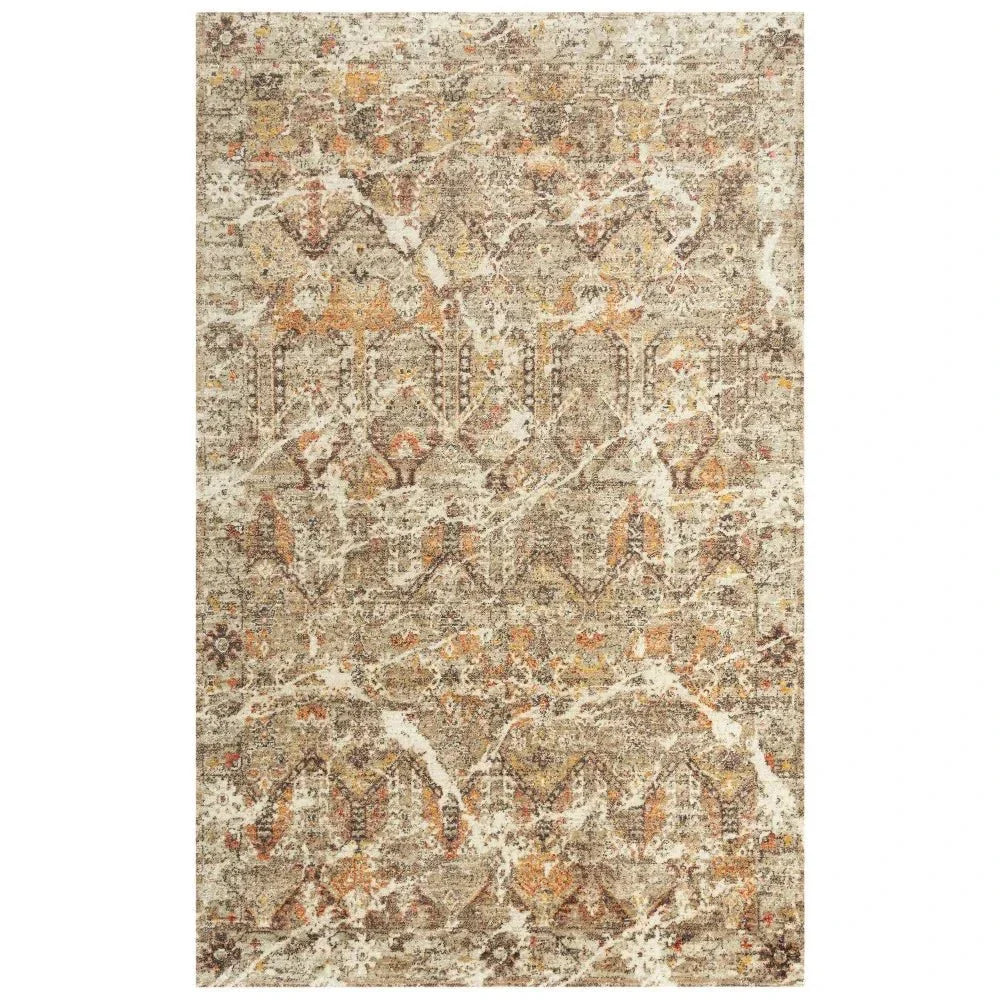 Cyng Geometric Brown/ Beige Large Area Rugs - LOOMLAN - LOOMLAN - Area Rugs