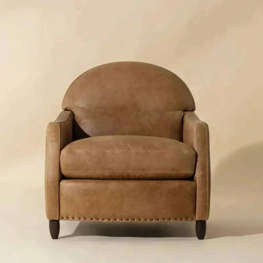 Cynthia Leather Lounge Chair-Lounge Chairs-SUNPAN-LOOMLAN