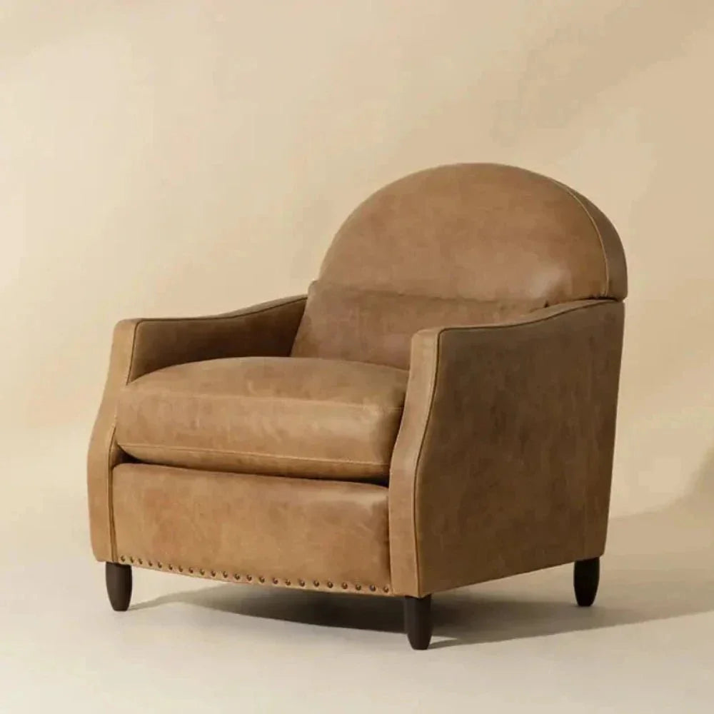 Cynthia Leather Lounge Chair-Lounge Chairs-SUNPAN-LOOMLAN