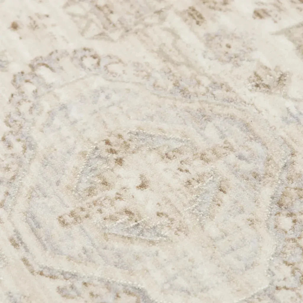 Cyra Floral Natural Area Rugs For Living Room - LOOMLAN - LOOMLAN - Area Rugs