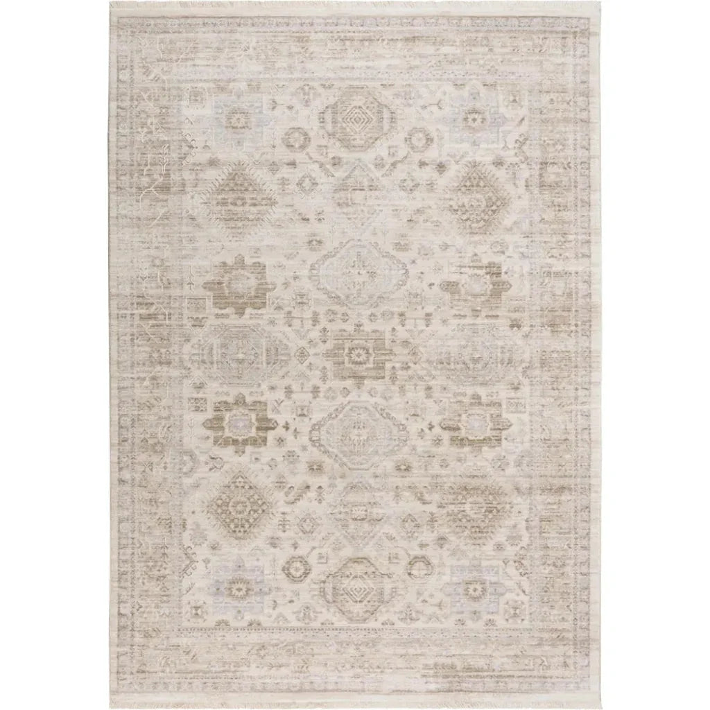 Cyra Floral Natural Area Rugs For Living Room - LOOMLAN - LOOMLAN - Area Rugs