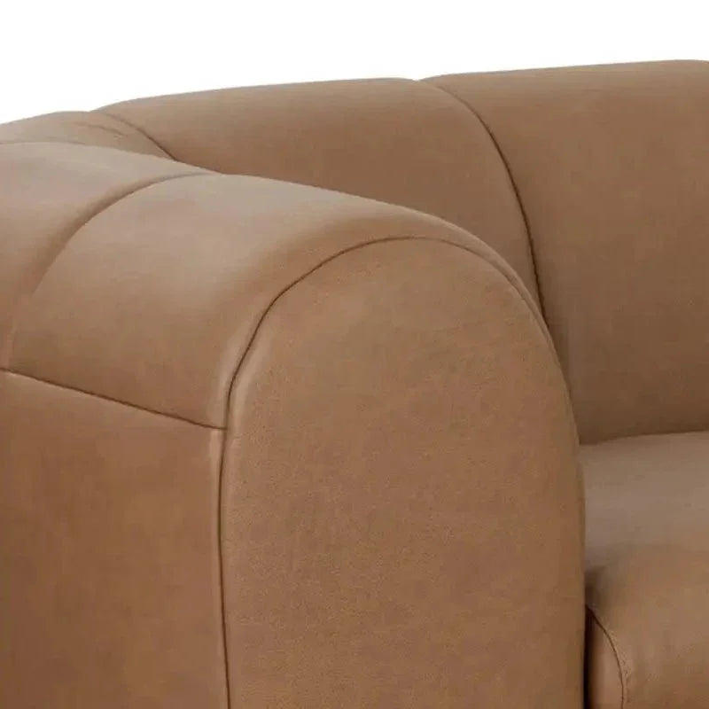 Cyril Luxurious Leather Sofa - LOOMLAN - SUNPAN - Sofas & Loveseats