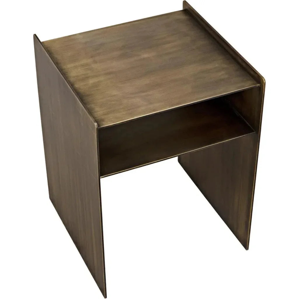 Cyrus Steel Square Side Table