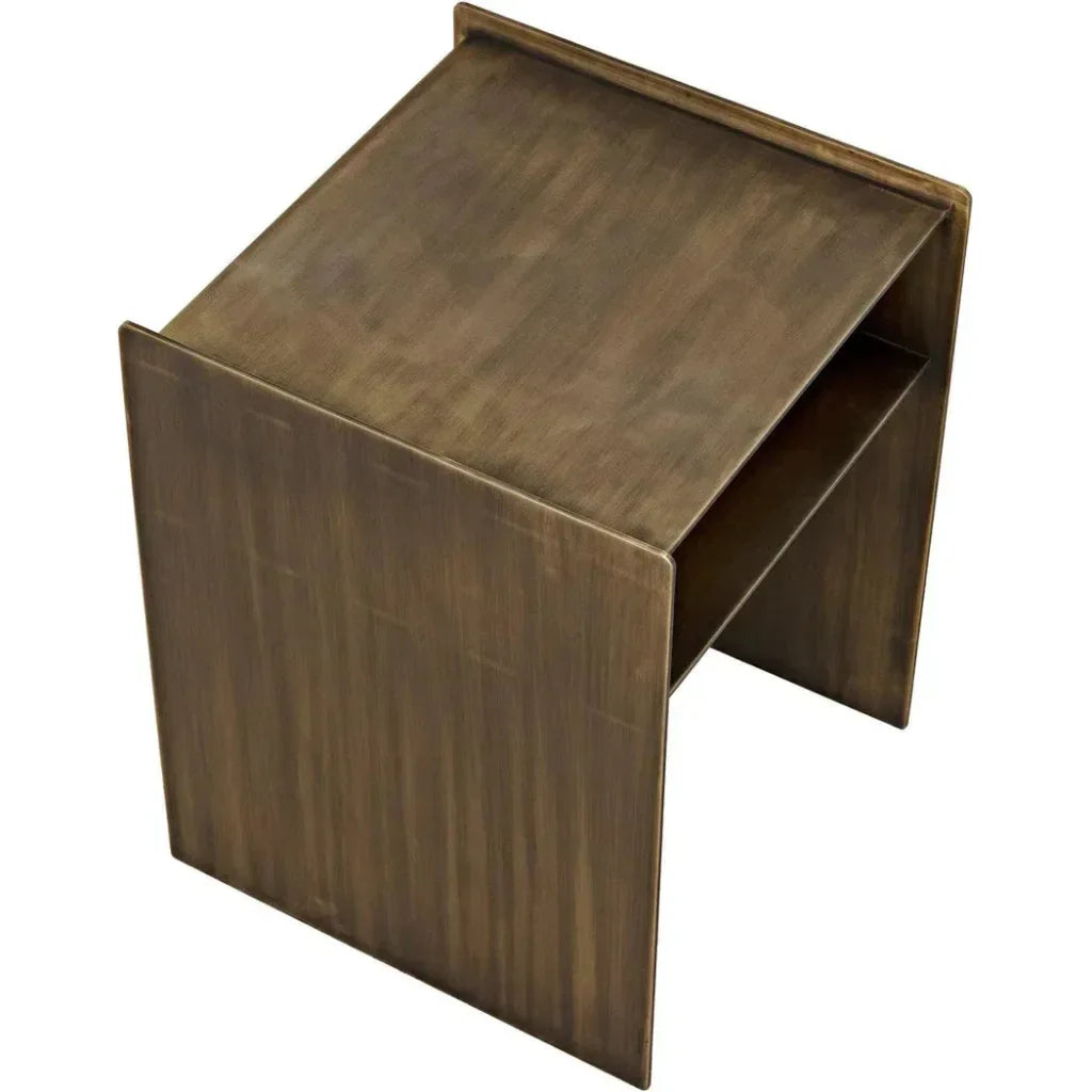 Cyrus Steel Square Side Table