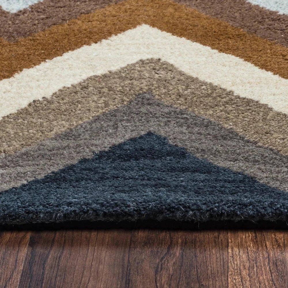 Cyta Wool Brown Hallway Kitchen Runner Rug - LOOMLAN - LOOMLAN - Area Rugs