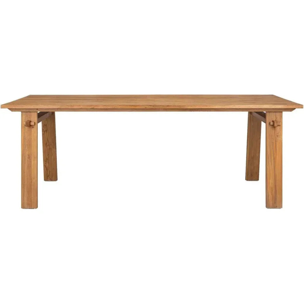 D-Bodhi Artisan Wood Brown Rectangular Dining Table-Dining Tables-LH Imports-LOOMLAN