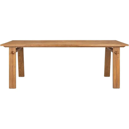 D-Bodhi Artisan Wood Brown Rectangular Dining Table-Dining Tables-LH Imports-LOOMLAN