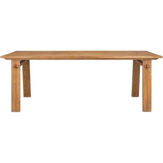 D-Bodhi Artisan Wood Brown Rectangular Dining Table-Dining Tables-LH Imports-LOOMLAN