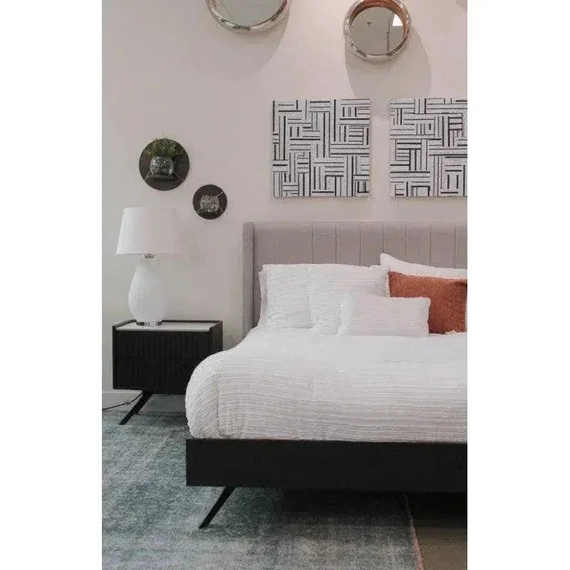 D - Bodhi Canvas Art - Black & White 24" - LOOMLAN - LH Imports - Canvas Art