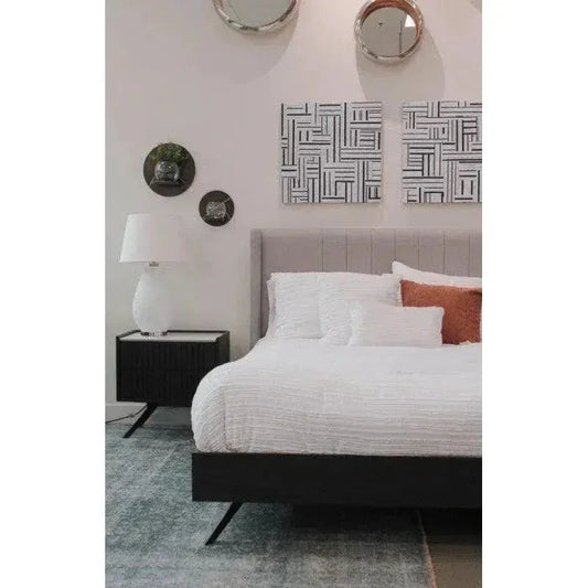 D - Bodhi Canvas Art - Black & White 24" - LOOMLAN - LH Imports - Canvas Art