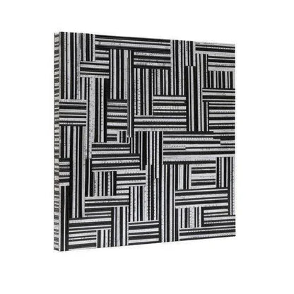 D - Bodhi Canvas Art - Black & White 24" - LOOMLAN - LH Imports - Canvas Art