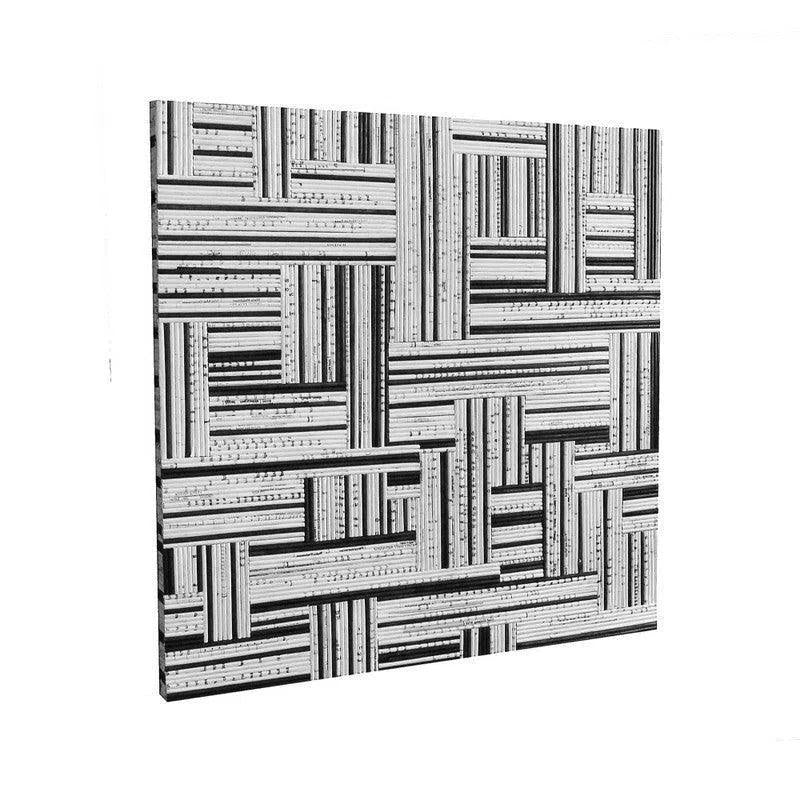 D - Bodhi Canvas Art - Black & White 24" - LOOMLAN - LH Imports - Canvas Art