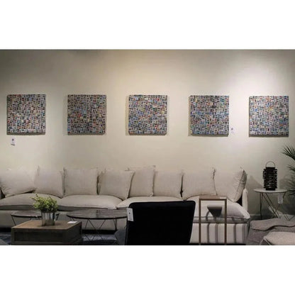 D - Bodhi Canvas Art - Kaleidoscope 24" - LOOMLAN - LH Imports - Canvas Art