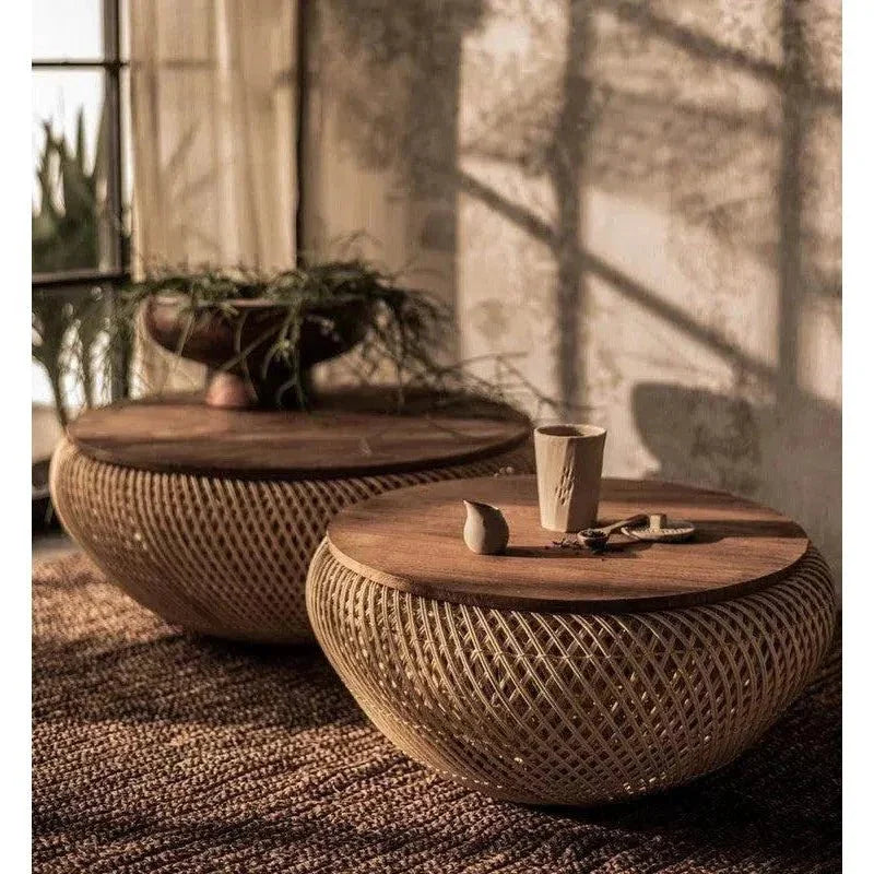 D - Bodhi Wave Coffee Table - Large/ Natural - LOOMLAN - LH Imports - Coffee Tables