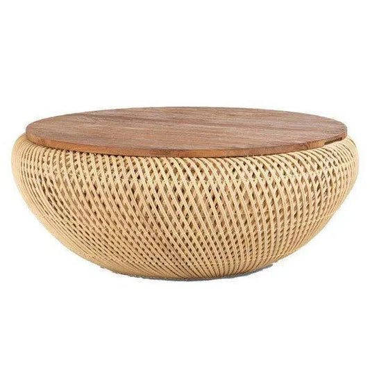 D - Bodhi Wave Coffee Table - Large/ Natural - LOOMLAN - LH Imports - Coffee Tables