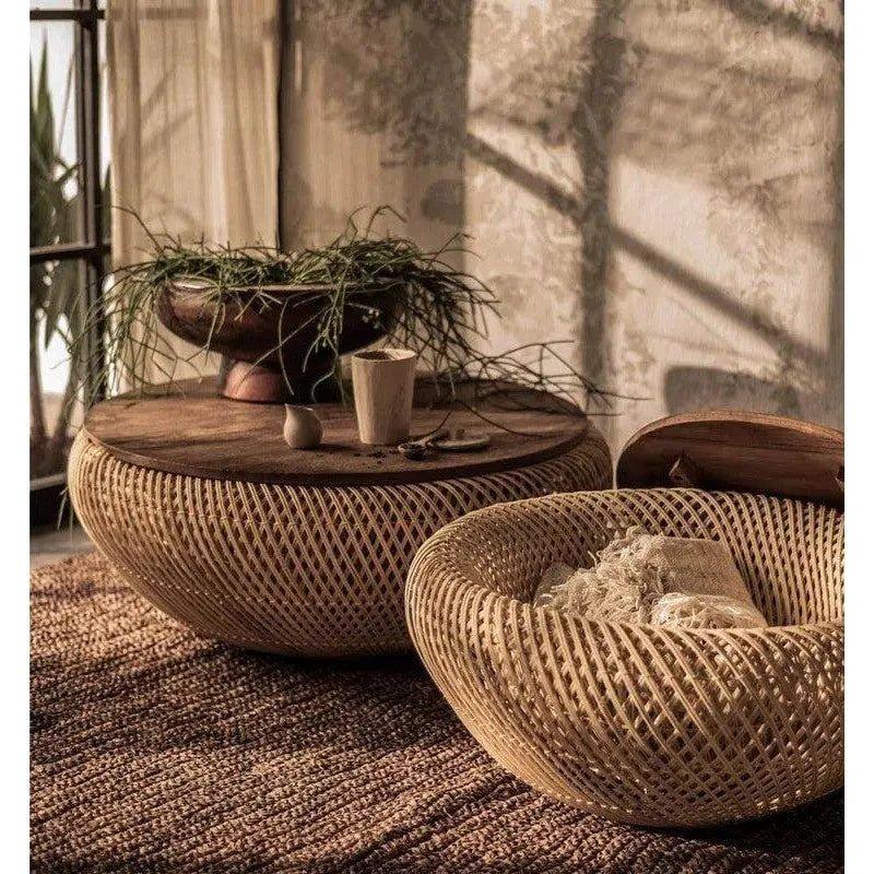 D - Bodhi Wave Coffee Table - Natural - LOOMLAN - LH Imports - Coffee Tables