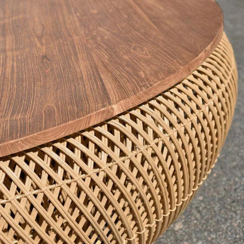 D - Bodhi Wave Coffee Table - Natural - LOOMLAN - LH Imports - Coffee Tables