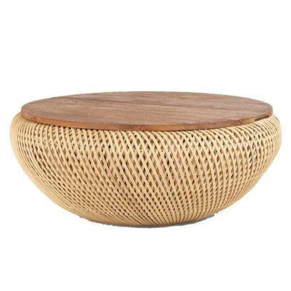 D - Bodhi Wave Coffee Table - Natural - LOOMLAN - LH Imports - Coffee Tables