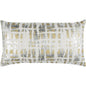 DC Metalic Silver Lumbar Pillow With Insert - LOOMLAN - LOOMLAN - Throw Pillows
