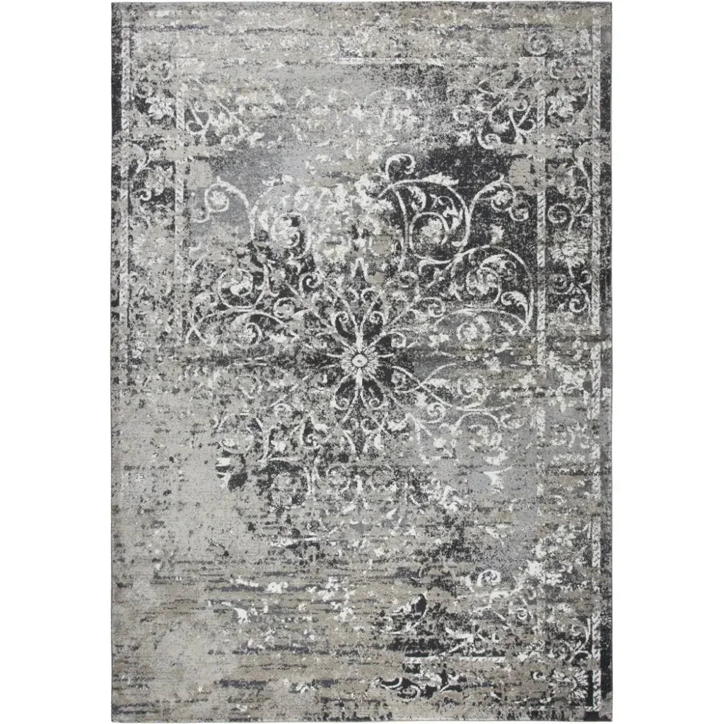 Dado Central Medallion Brown Kitchen Hallway Runner Rug - LOOMLAN - LOOMLAN - Area Rugs