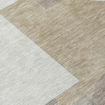 Daeel Brown Washable Indoor - Outdoor Rug - LOOMLAN - LOOMLAN Rugs - Outdoor Rugs