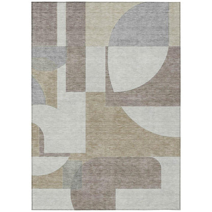 Daeel Brown Washable Indoor - Outdoor Rug - LOOMLAN - LOOMLAN Rugs - Outdoor Rugs