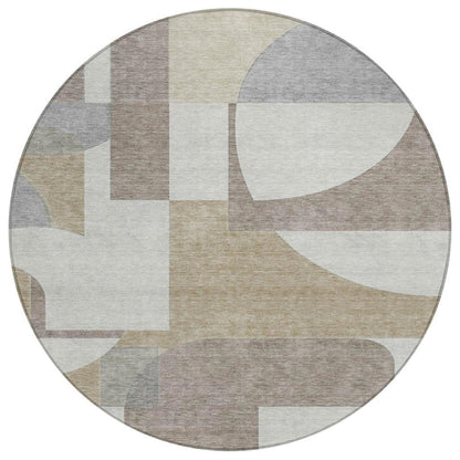 Daeel Brown Washable Indoor - Outdoor Rug - LOOMLAN - LOOMLAN Rugs - Outdoor Rugs