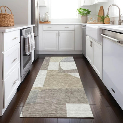 Daeel Brown Washable Indoor - Outdoor Rug - LOOMLAN - LOOMLAN Rugs - Outdoor Rugs