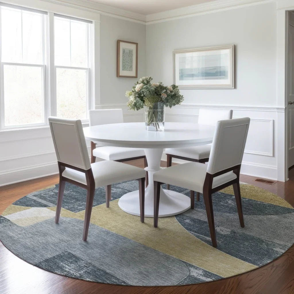 Daeel Gray Washable Indoor - Outdoor Rug - LOOMLAN - LOOMLAN Rugs - Outdoor Rugs